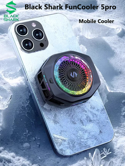 Original Black Shark Magnetic 5Pro Cooler Funcooler 5 Fast Mobile Phone Radiator for Iphone Nubia Xiaomi Huawei Oppo Samsung