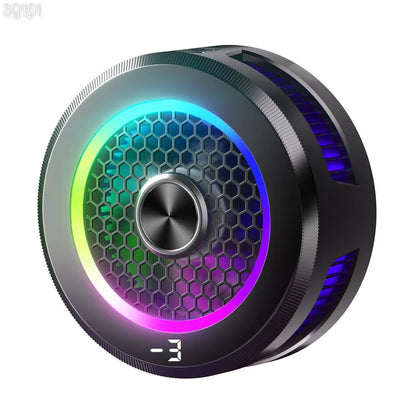 Magnetic & Back-Clip Semiconductor Refrigeration Cooling Phone Radiator Digital Display RGB Lighting 3 Modes for Ipad Iphone