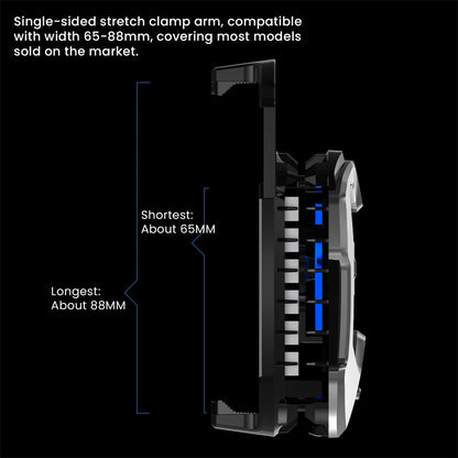 Universal Mobile Phone Cooling Fan Game Cooler, Digital Display Fast Radiator Back Clip for Iphone 15 Pro Max Xiaomi 14 POCO X6